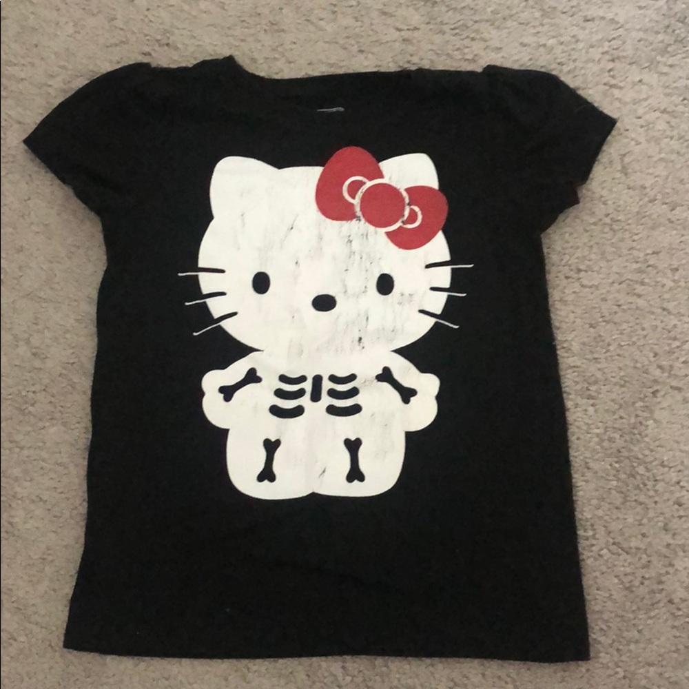 girls hello kitty Halloween shirt